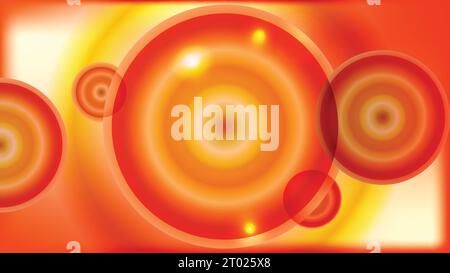 new decorative stylish cool yellow colorful background design with realistic light effect vector template Stock Vector