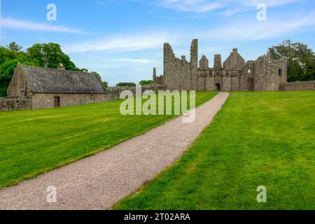 The ruins of Tolquhon Castle near Ellon in Aberdeenshire, Scotland. Stock Photo