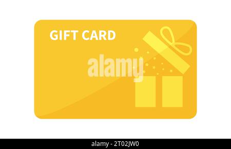 Gift card, voucher or coupon. Shopping discount certificate for customers. Vector illustration Stock Vector