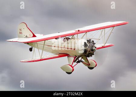 A Curtiss Wright Travel Air 4000 at the Shuttleworth Collection Race Day Air Show 2023. Stock Photo