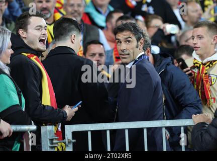 Lens, France. 3rd Oct, 2023. Ex Arsenal player Robert Pires during the UEFA Champions League match at the Estadio Bollaert Delelis, Lens. Picture credit should read: David Klein/Sportimage Credit: Sportimage Ltd/Alamy Live News Stock Photo