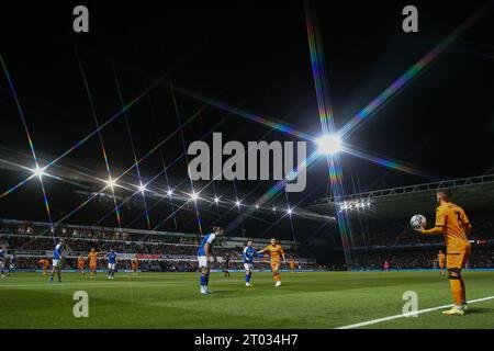 A general view inside of Portman Road, home of Ipswich Town during the Sky Bet Championship match Ipswich Town vs Hull City at Portman Road, Ipswich, United Kingdom, 3rd October 2023  (Photo by Gareth Evans/News Images) Stock Photo