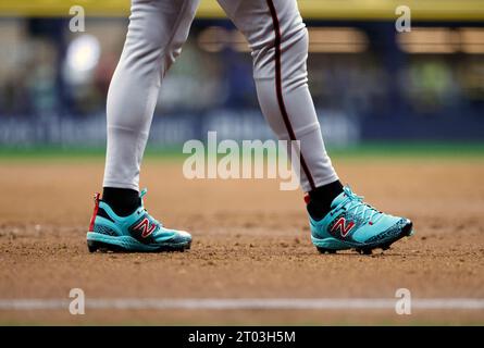 Arizona Diamondbacks third baseman Evan Longoria (3) in the fourth inning  of a baseball game Friday, April 28, 2023, in Denver. (AP Photo/David  Zalubowski Stock Photo - Alamy