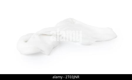 One used chewing gum on white background Stock Photo