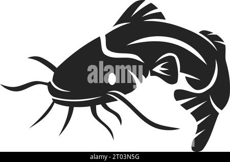 catfish logo template Isolated. Brand Identity. Icon Abstract Vector graphic Stock Vector