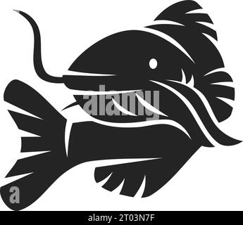 catfish logo template Isolated. Brand Identity. Icon Abstract Vector graphic Stock Vector