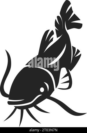 catfish logo template Isolated. Brand Identity. Icon Abstract Vector graphic Stock Vector