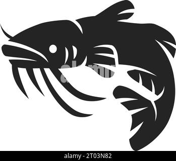 catfish logo template Isolated. Brand Identity. Icon Abstract Vector graphic Stock Vector