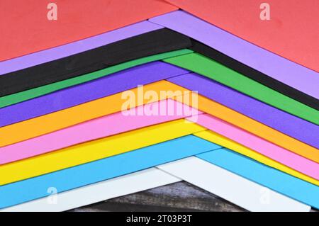 Colorful Eva Foam Sheets Colored Cardboard Rubber Pad Sponge Papers For  School For Arts And Crafts Projects Pile Of Multicolored School Board  Papers For Children Back To School Education Concept Stock Photo 