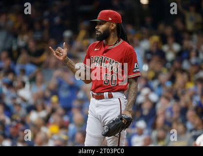 This is a 2023 photo of Arizona Diamondbacks relief pitcher Miguel