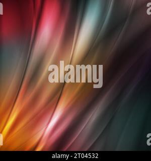 Abstract dark liquid flowing elegant waves graphic design. Smooth silk wavy background. Vector illustration Stock Vector