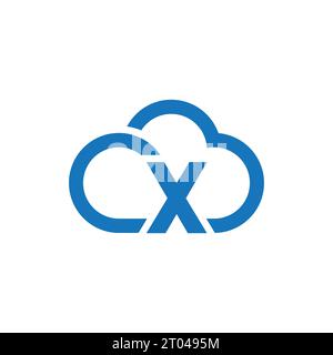 cmx logo, cmx cloud logo Stock Vector