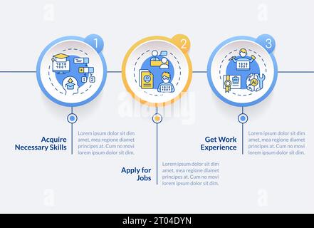 AI engineer layout with multicolor linear icon concept Stock Vector