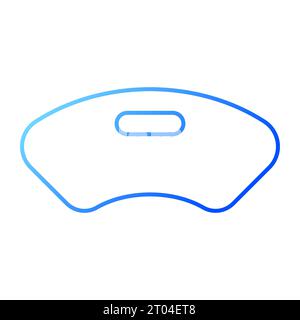 2D thin line gradient medical equipment icon Stock Vector
