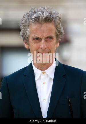 Peter Capaldi attends the Royal Academy Of Arts summer exhibition preview party 2018 in London. (Photo by Fred Duval / SOPA Images/Sipa USA) Stock Photo