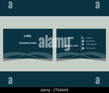 Professional Business Card Design Template Stock Vector