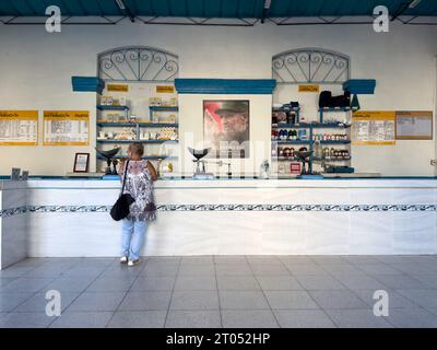 Ration book store architecture building, Cuba Stock Photo