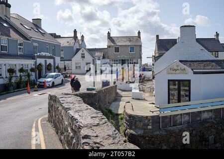 The tourist destination village of Aberdaron Gwynedd, Llyn Peninsula, North Wales, UK Stock Photo