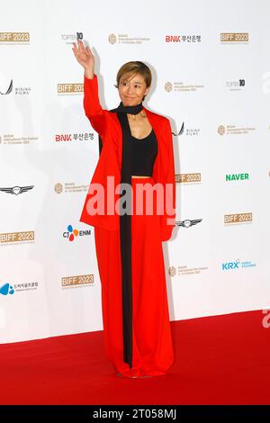 October 4, 2023, BUSAN, SOUTH KOREA: Oct 4, 2023-Busan, South Korea-Actress Ye Ji Won pose for photowall during the 28th Busan International Film Festival Red Carpet Event at Busan Cinema Center in Busan, South Korea (Credit Image: © Ryu Seung-Il/ZUMA Press Wire) EDITORIAL USAGE ONLY! Not for Commercial USAGE! Stock Photo