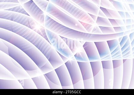 modern abstract creative 3d optical illusion illustrated and wavy style with light effect vector background Stock Vector