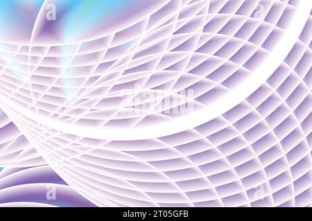 modern geometric creative 3d optical illusion illustrated gradient abstract and wavy style with background Stock Vector