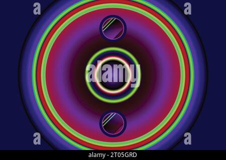 vertical horizontal metaverse radial gradient neon effect vector background design Stock Vector