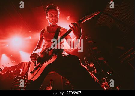 Copenhagen, Denmark. 02nd, October 2023. The American deathcore band Spite performs a live concert at Amager Bio in Copenhagen. (Photo credit: Gonzales Photo - Nikolaj Bransholm). Stock Photo