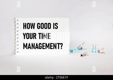 Schedule Notepad Good Job Stock Photo - Alamy