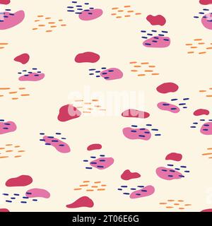 Dashes Water Pattern Vector seamless pattern with Nature basic elements: Water, Fire, Earth ...