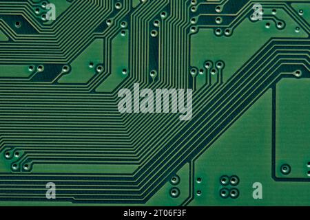 Motherboard.Computer electronic technologies.Fundamentals engineering network technologies Stock Photo