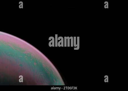 Abstract futuristic background.Planet against background dark space Stock Photo