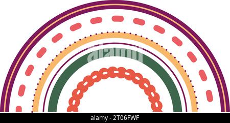 Isolated colored hand drawn autumn rainbow Vector Stock Vector