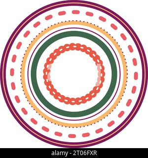 Isolated colored round hand drawn autumn rainbow Vector Stock Vector