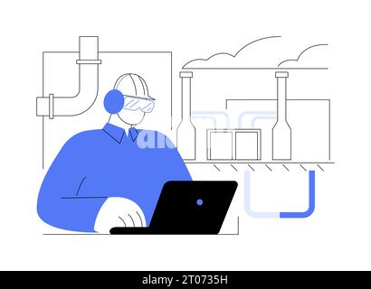 Geothermal power station abstract concept vector illustration Stock ...