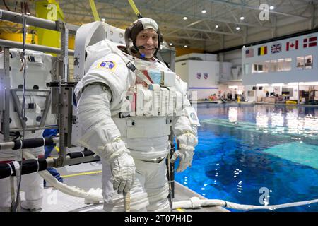 Houston, Texas, USA. 31st Jan, 2023. Crew-8 astronaut MATTHEW DOMINICK in ISS EVA Maintenance 4 suited run at NBL. Credit: NASA/ZUMA Press Wire/ZUMAPRESS.com/Alamy Live News Stock Photo