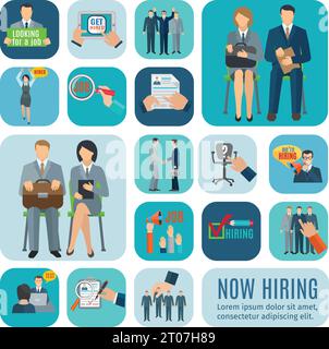 Looking for job and application online via recruitment agencies 