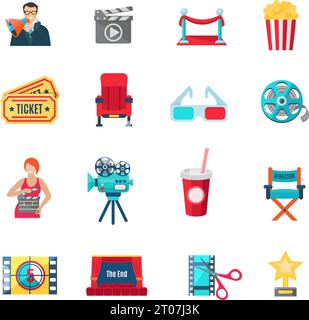 Director Making Filming Movie Production Actor Stick Figure Pictogram ...