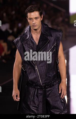 Francisco Lachowski wears a creation for the L'Oreal Spring/Summer 2024