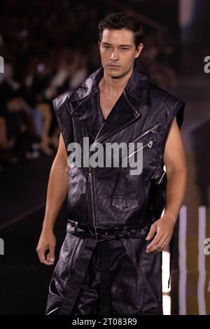 Francisco Lachowski wears a creation for the L'Oreal Spring/Summer 2024