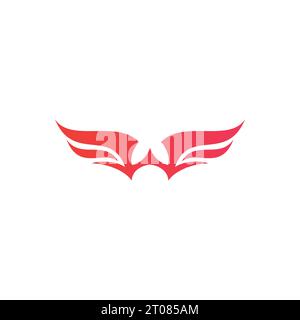 W Wings Logo Design. Fly Icon Stock Vector
