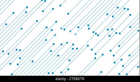 Blue thin lines abstract futuristic tech background. Geometric vector design Stock Vector