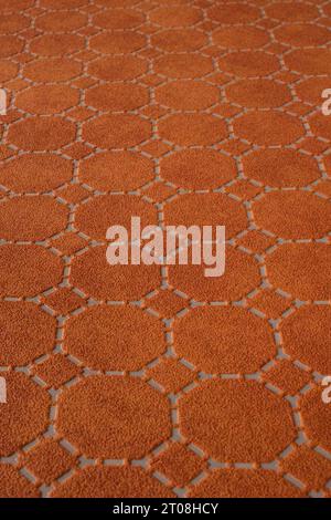Geometric texture of gold wallpaper for background. Stock Photo