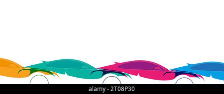 Racing speed background, vector illustration abstraction in car track Stock Vector