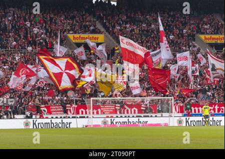 Stuttgarter Fans Fußball Bundesliga VFB Stuttgart - SpVgg Greuther Fuerth 0:2 in Stuttgart, Deutschland am 06.05.2013 Stock Photo