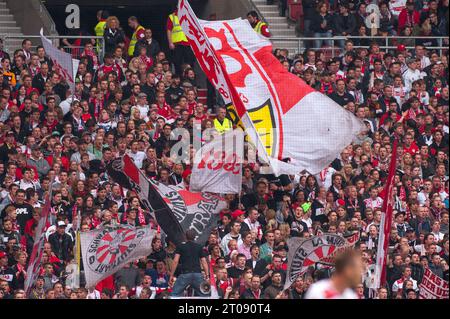 Stuttgarter Fans Fußball Bundesliga VFB Stuttgart - SpVgg Greuther Fuerth 0:2 in Stuttgart, Deutschland am 06.05.2013 Stock Photo