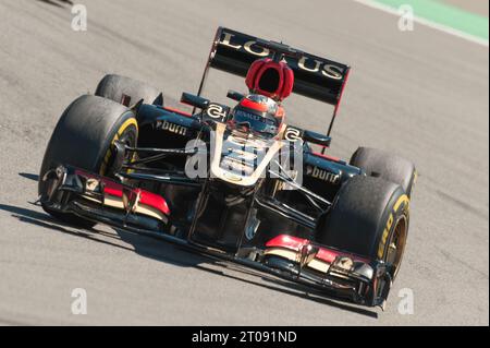 Kimi Räikkönen, FIN (Lotus F1 Team) Aktion Formel 1 Grand Prix von Deutschland auf dem Nürburgring, Deutschland am 07.07.2013 Stock Photo