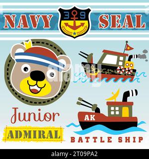 Nautical cartoon vector illustration Stock Vector Image & Art - Alamy