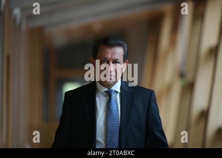 Edinburgh Scotland, UK 05 October 2023   Foysol Choudhury at the Scottish Parliament. credit sst/alamy live news Stock Photo