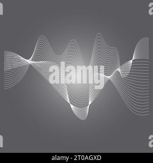 Sound Wave Line Design Sound waves line vector illustration design template Stock Photo - Alamy