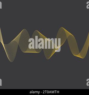 Sound Wave Line Design Sound Waves Line Logo Template Illustration Design. Vector EPS 10 Stock ...